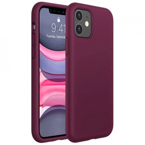 Husa iPhone 12/12 Pro -Soft Edge Silicone Plum - Img 2