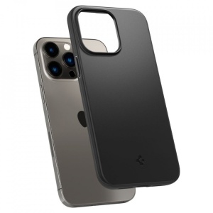 Husa iPhone 14 Pro Max - Spigen Thin Fit -Black - Img 6