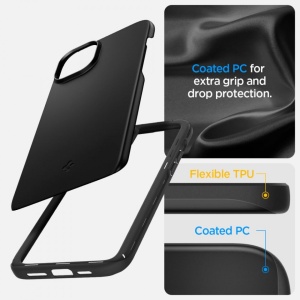 Husa iPhone 15 Plus Spigen Thin Fit -Black - Img 4