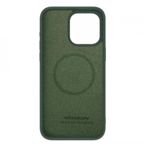 Husa iPhone 15 Pro Max Nillkin CamShield Silky Magsafe Silicone Foggy Green - Img 2