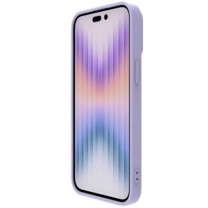 Husa iPhone 15 Pro Max Nillkin CamShield Silky Magsafe Silicone Misty Purple - Img 6