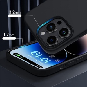 Husa iPhone 15 Pro Max Tech Protect Silicone Magsafe neagra - Img 4