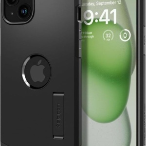 Husa iPhone 15 Spigen Tough Armor Mag Magsafe neagra - Img 1