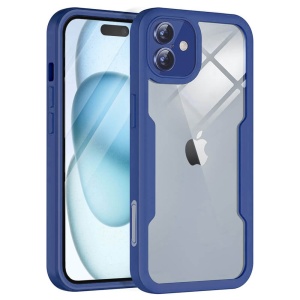 Husa iPhone 16 Plus ColorVerse 360 + Screen Protector -margine albastra - Img 1