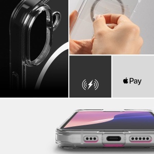 Husa iPhone 16 Plus Ringke Fusion Magsafe Matte clear - Img 4