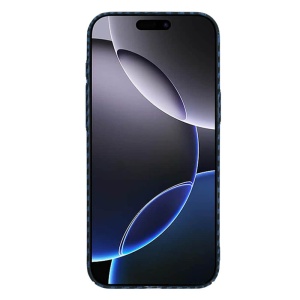 Husa iPhone 16 Pro Max Carbonite FiberShell Cyan - Img 2