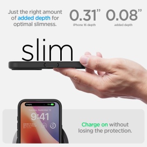 Husa iPhone 16 Spigen Ultra Hybrid Matte Black - Img 7