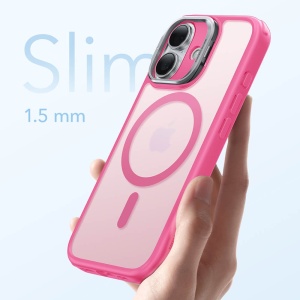 Husa iPhone 17 Classic Hybrid HaloLock Kickstand Frosted Pink - Img 5