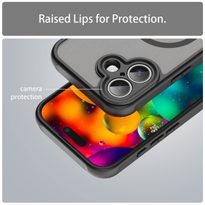 Husa iPhone 17 HaloFrost Magsafe Neagra - Img 6