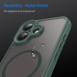Husa iPhone 17 HaloFrost Magsafe verde - Img 8
