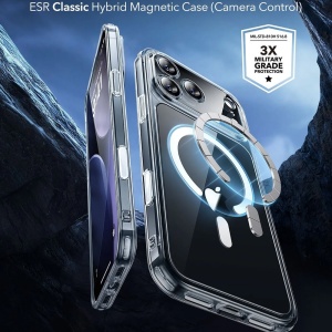 Husa iPhone 17 Pro Classic Hybrid HaloLock cu MagSafe de la ESR transparenta - Img 7