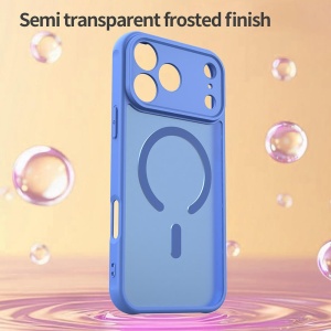 Husa iPhone 17 Pro HaloFrost Magsafe Sky Blue - Img 5