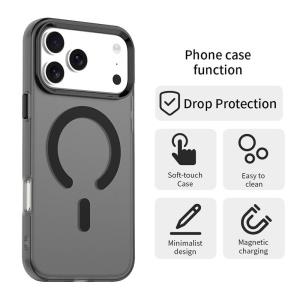 Husa iPhone 17 Pro Max CandyCase Magsafe neagra - Img 5