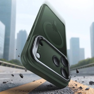 Husa iPhone 17 Pro Max Classic Hybrid HaloLock Kickstand cu MagSafe de la ESR Frosted Green - Img 2