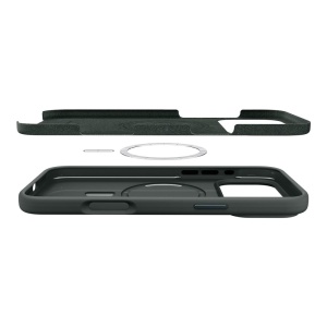 Husa iPhone 17 Pro Spigen Silicone Fit Magsafe Abyss green - Img 6