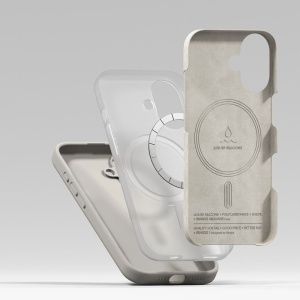 Husa iPhone 17 Ringke Silicone Magnetic Magsafe Stone - Img 5