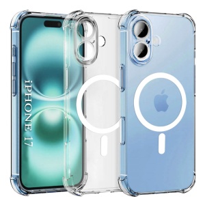 Husa iPhone 17 Shockproof Clear Silicone Magsafe transparenta - Img 1