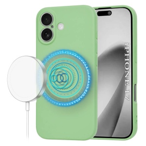 Husa iPhone 17 SoftFlex Magsafe verde - Img 1
