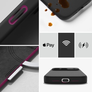 Husă iPhone 18 Pro Max - Ringke - Silicone MagSafe - Black - Img 6
