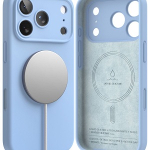 Husă iPhone 18 Pro Max - Ringke - Silicone MagSafe - Light Blue - Img 2