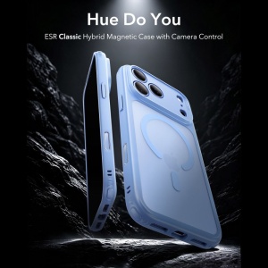 Husă iPhone 18 Pro Max și iPhone 17 Pro Max ESR Classic Hybrid HaloLock Frosted Light Blue - Img 2