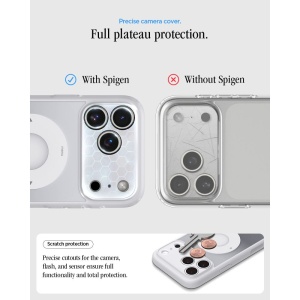 Husă iPhone 18 Pro Max - Spigen - Ultra Hybrid Classic MagSafe - Silver - Img 7