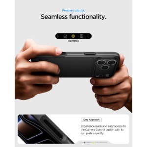 Husă iPhone 18 Pro Subțire Spigen Thin Fit - neagra - Img 2