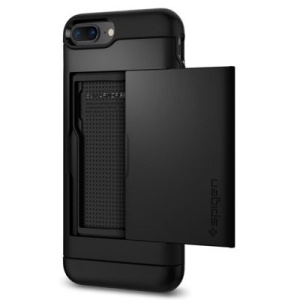 Husa Iphone 8 Plus/Iphone 7 Plus-Spigen Slim Armor CS Neagra - Img 7