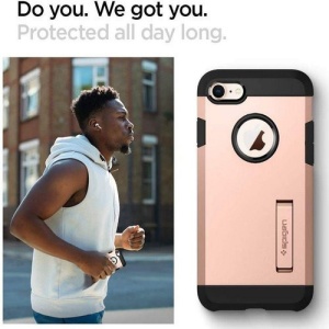 Husa Iphone 8 -Spigen Tough Armor -Blush Gold - Img 6