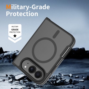 Husa iPhone Duo Techsuit PureFrost MagSafe Frosted Black - Img 4