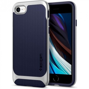 Husa Iphone SE 3( 2022)/SE 2 ( 2020)/7/8 - Spigen Neo Hybrid - Satin Silver - Img 1