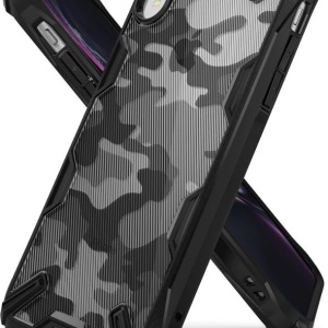 Husa Iphone XR - Ringke Fusion X- Camo Black - Img 1