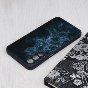 Husa Samsung Galaxy A15 - Printing Glass Blue Nebula - Img 4
