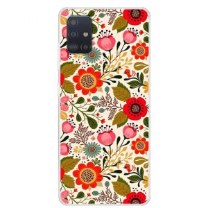 Husa Samsung Galaxy A71- Matt Printing Soft TPU Flowers - Img 1