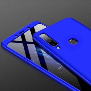 Husa Samsung Galaxy A9 -GKK 360 Front and Back Case Full Body Cover Albastra - Img 5