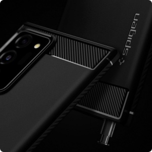 Husa Samsung Galaxy Note 20 Ultra - Spigen Rugged Armor -Neagra - Img 2