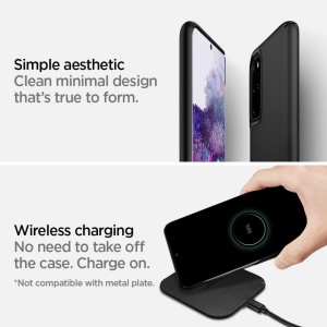 Husa Samsung Galaxy S20 Plus- Spigen Thin Fit -Black - Img 8