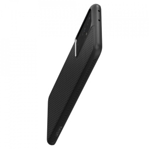 Husa Samsung Galaxy S21 Ultra -Spigen Liquid Air- Negru mat - Img 8