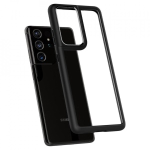 Husa Samsung Galaxy S21 Ultra - Spigen Ultra Hybrid-Negru Mat - Img 6