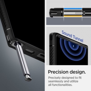 Husa Samsung Galaxy S22 Ultra - Spigen Rugged Armor -Neagra - Img 8