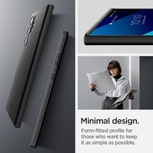 Husa Samsung Galaxy S22 Ultra - Spigen Thin Fit -Black - Img 5