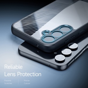 Husa Samsung Galaxy S23 FE Dux Ducis Aimo transparenta cu margini negre - Img 7