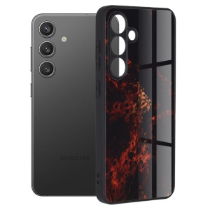 Husa Samsung Galaxy S24 - Printing Glass Red Nebula - Img 1
