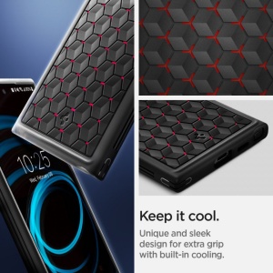 Husa Samsung Galaxy S24 Ultra Spigen Cryo Armor Red - Img 7
