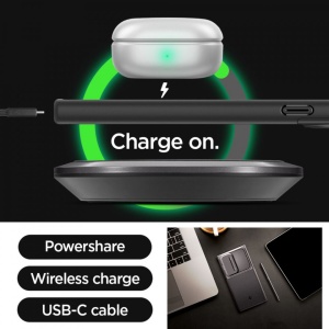 Husa Samsung Galaxy S24 Ultra Spigen Optik Armor Neagra - Img 5
