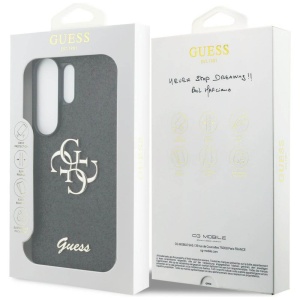 Husa Samsung Galaxy S26 Ultra Guess Fixed Glitter Big 4G Metal Logo neagra - Img 7