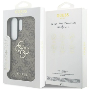 Husa Samsung Galaxy S26 Ultra Guess Hardcase 4G Big Metal Logo maro - Img 7