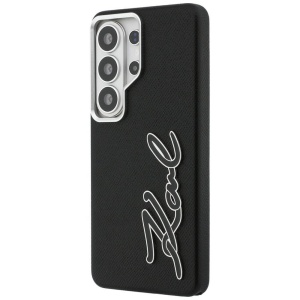 Husa Samsung Galaxy S26 Ultra Karl Lagerfeld Full Wrapped Grained Leather with Signature Resin Logo neagra - Img 5