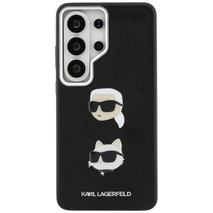 Husa Samsung Galaxy S26 Ultra Karl Lagerfeld Wrapped Leather Saffiano with with K&C Head Pin neagra - Img 3