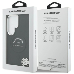 Husa Samsung Galaxy S26 Ultra Karl Lagerfeld Wrapped Leather with Karl RSG Logo MagSafe neagra - Img 6